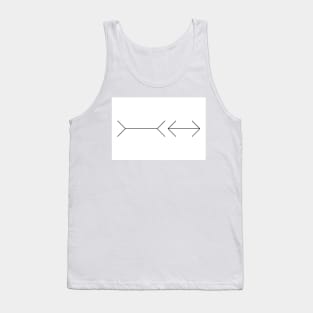 Muller-Lyer illusion (T478/0447) Tank Top